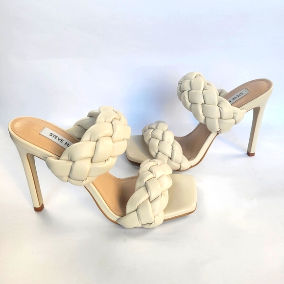 Steve Madden Kenley Off White Sandals Size 7.5M - Picture 8 of 10